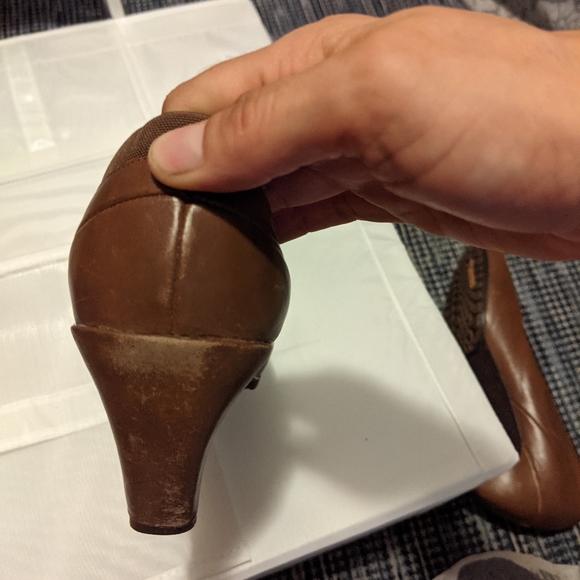 Vintage brown platform heels 8 - Picture 8 of 11